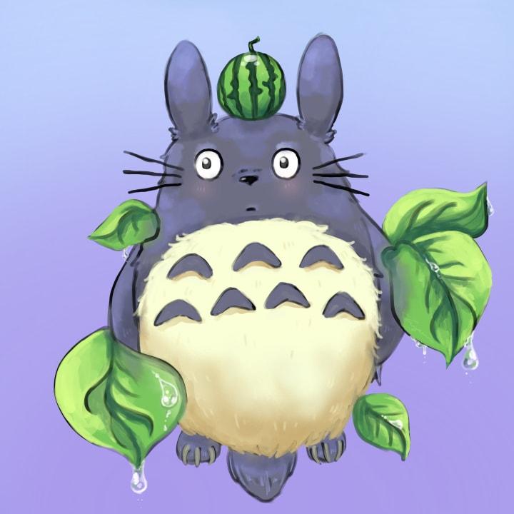 A fanart illustration of my favourite movie Totoro